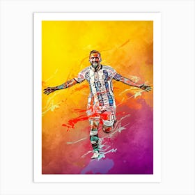 Lionel Messi Argentina 11 Art Print