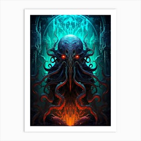 Cthulhu Kraken 1 Art Print