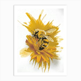 Bee Canvas Print Art Print