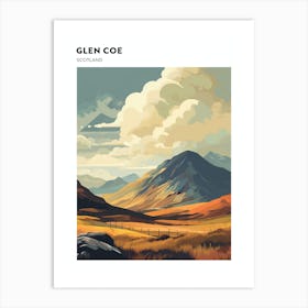 Glen Coe Scotland 3 Hiking Trail Landscape Poster Art Print