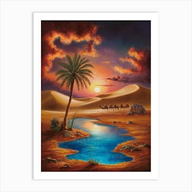 Desert Sunset Art Print