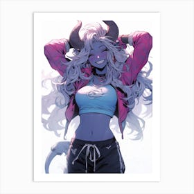 Demon Girl 1 Art Print