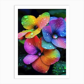 Colorful flowers 1 Art Print