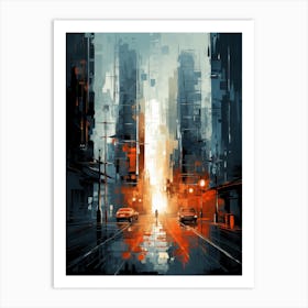 Futuristic City 3 Art Print