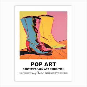 Poster Boots Pop Art 2 Art Print