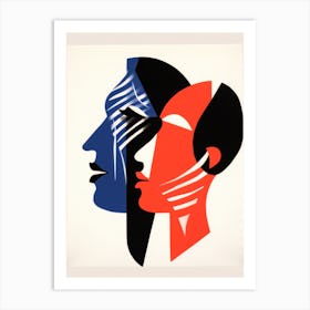 'Him & Her' Portrait Art Print