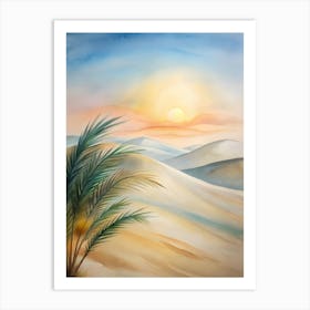 Sunset In The Desert 17 Art Print