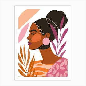 Portrait Of African American Woman 14 Art Print