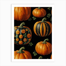 Pumpkins Art Print