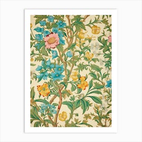 Floral Wallpaper 69 Art Print