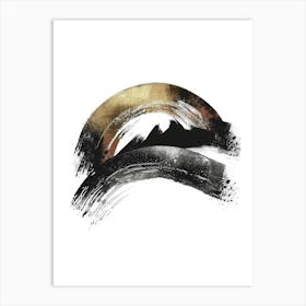 Japanese Brush Painting Art Print