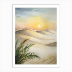 Sunset In The Desert 16 Art Print