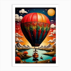 Fantasy Hot Air Balloon Art Print