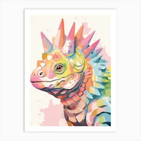 Colourful Dinosaur Protoceratops Art Print