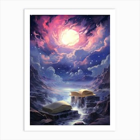 Open Book In The Sky Art Print