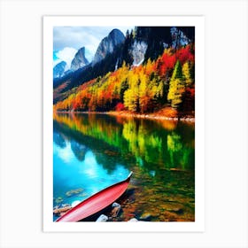 Autumn Lake 12 Art Print