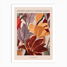 Fall Botanicals Gladiolus 2 Poster Art Print