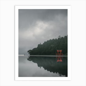 Torii Lake Japan Art Print
