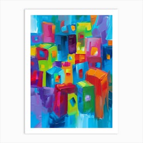 Colorful City 4 Art Print