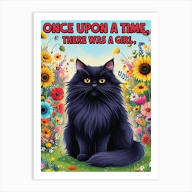 Once Upon A Time There Was A Girl Art Print