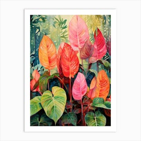 Tropical Plant Painting Prayer Plant Art Print