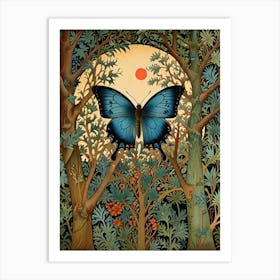 William Morris Butterfly In The Forest 1 Art Print