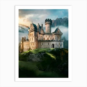 Castle In The Mountains 1 Art Print