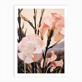 Flower Illustration Gladiolus 3 Art Print