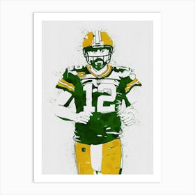 Aaron Rodgers Green Bay Packers Art Print