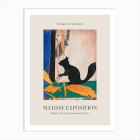 Squirrel 2 Matisse Inspired Exposition Animals Poster Art Print