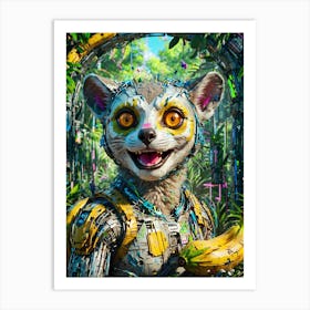 Meerkat In The Jungle Art Print