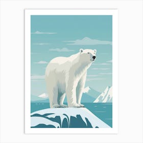 white bear Art Print