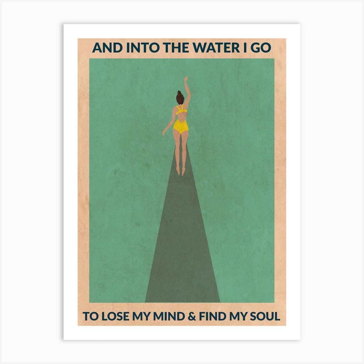 Into The Water 2 Art Print