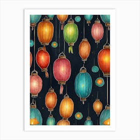 Chinese Lanterns 10 Art Print