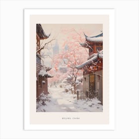 Dreamy Winter Painting Poster Beijing China 1 Art Print