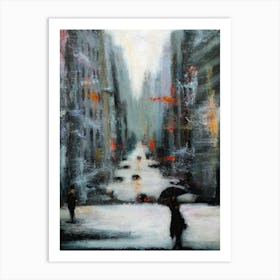 New York City In Winter Art Print