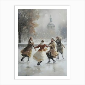 Ice Skating 2 Art Print