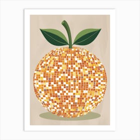 Mosaic Orange 1 Art Print