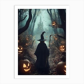 Witch In The Woods 3 Art Print