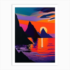 Acrylic Bay Sunset Art Print