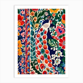 William Morris Peacock Art Print