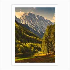 Triglav National Park 2 Slovenia Vintage Poster Art Print