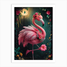 Pink Flamingo 9 Art Print