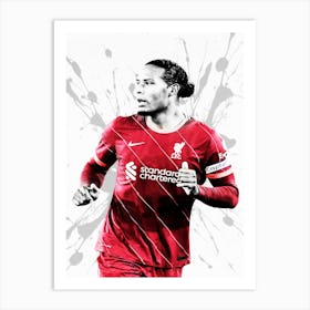 Virgil Van Dijk 1 Art Print