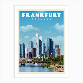 Frankfurt Germany Travel Poster Art Print