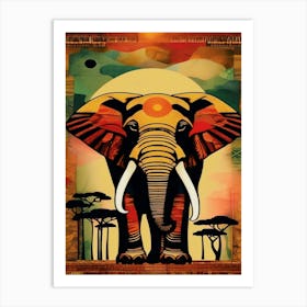 African Elephant 2 Art Print