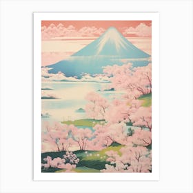 Mount Azuma In Fukushima Japanese Landscape 1 Art Print