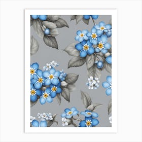 Forget Me Not Flowers 2 Art Print