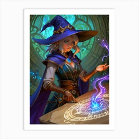 Wizard In A Hat Art Print