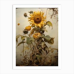 Dead Sunflowers 1 Art Print